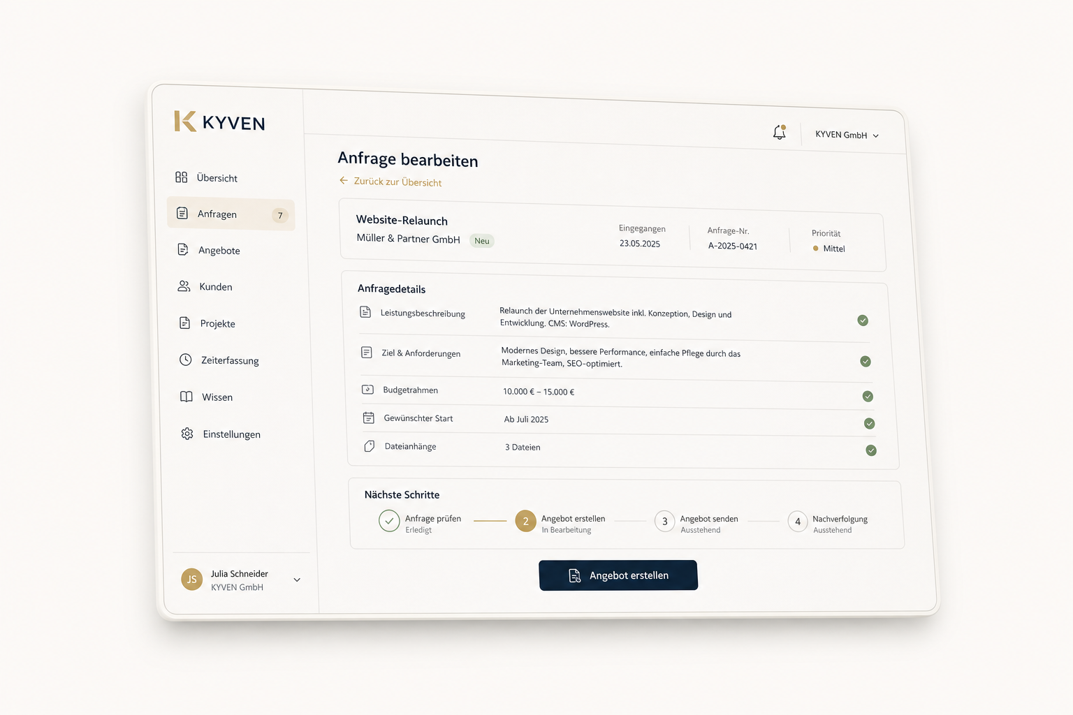 Interne Web-App